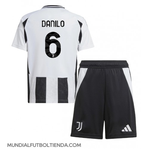 Camiseta Juventus Danilo Luiz #6 Primera Equipación Replica 2024-25 para niños mangas cortas (+ Pantalones cortos)